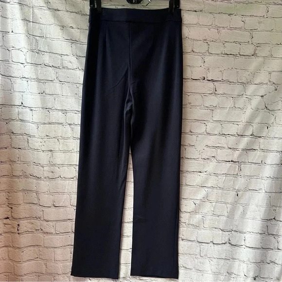 Chloe Kristyn Navy Blue‎ High Rise Pull On Business Casual Pants Size Medium - Picture 6 of 7